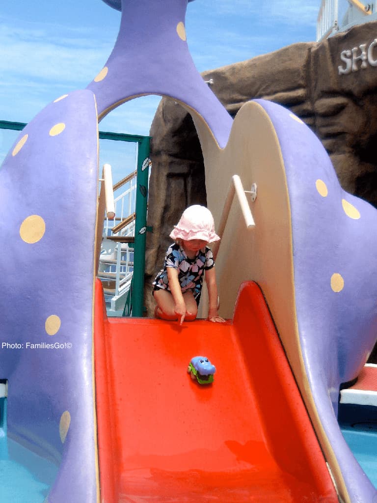 Plan to spend a lot of time near the kids' pools if you cruise with a toddler