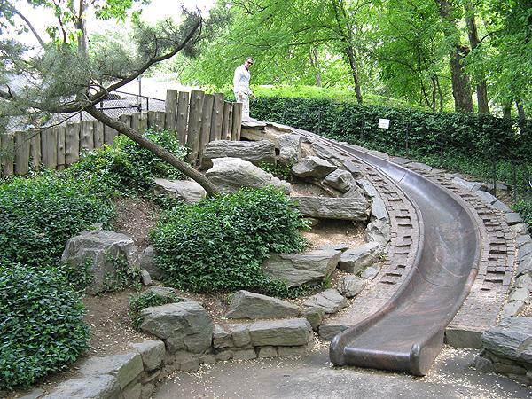 this slide is at the billy johnson playground in nyc's central park