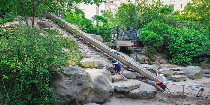 teardrop park is a nyc playground in lower manhattan