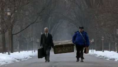 john cand and steve martin walking home for the holidays.