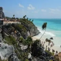 Riviera Maya: 5+ Unique Ways To Explore & Have Fun With Kids: Tulum ruins and their beach provide an easy cultural excursion for families near Playa del Carmen