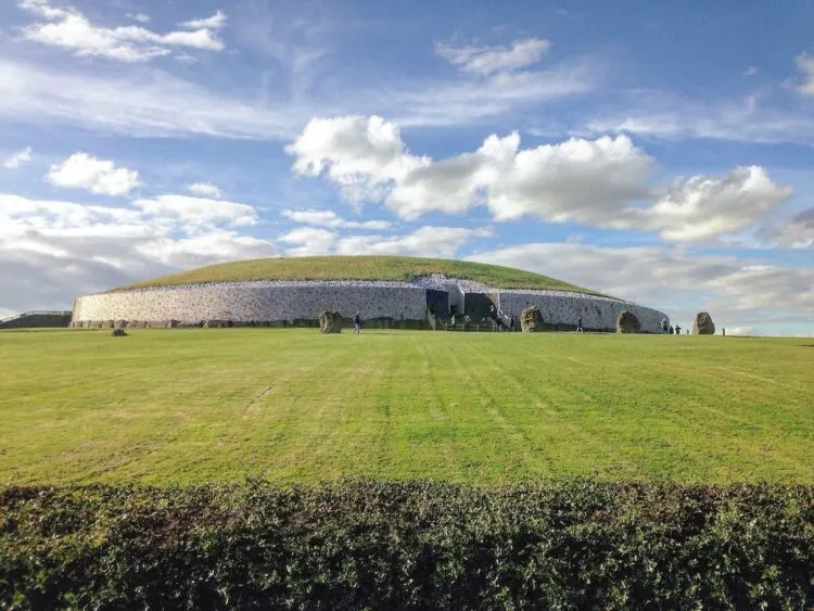 teens love this myth & history filled day trip from dublin: a view of newgrange, a neolithic tomb in ireland's boyne river valley, outside of dublin.