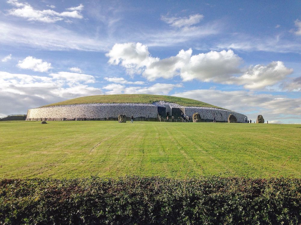 Teens Love This Myth & History Filled Day Trip From Dublin: A view of Newgrange, a neolithic tomb in Ireland's Boyne River valley, outside of Dublin.