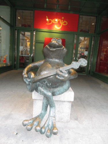 The benjo frog in st. Roche.