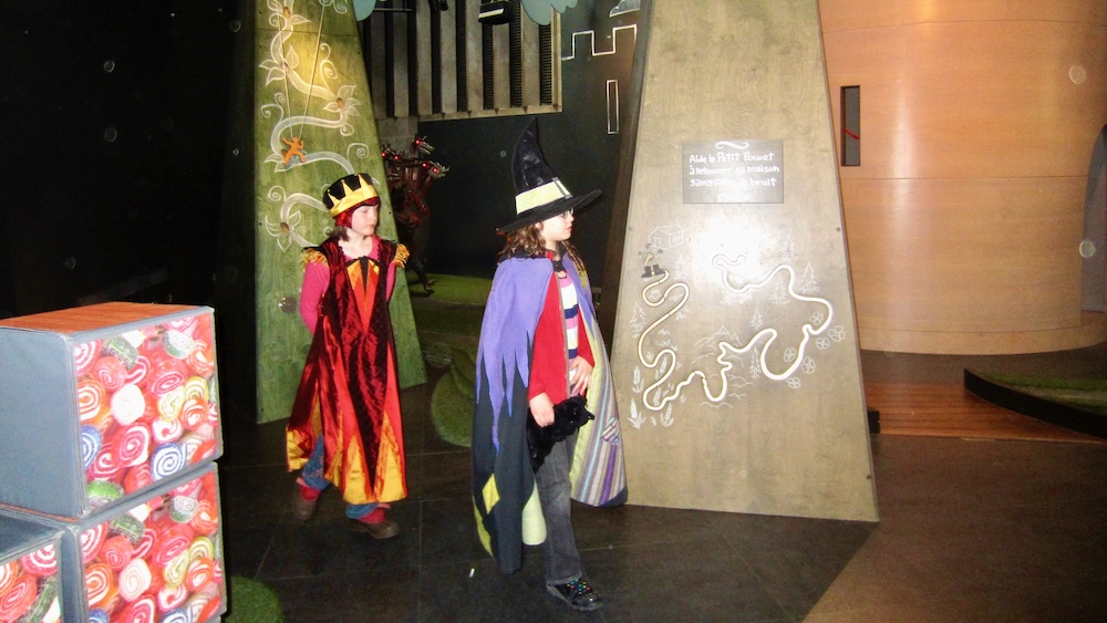 Quebec City: A TrÉS Bon Winter Weekend Destination With Kids Quebec's museum of civilization always has fun things to do for kids, like this interactive fairy land.