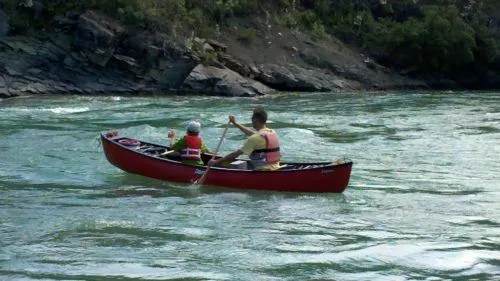 How To Ace A First Father-Kid Camping Trip learning to paddle a canoe can be fun for a kid if you have the right attitude