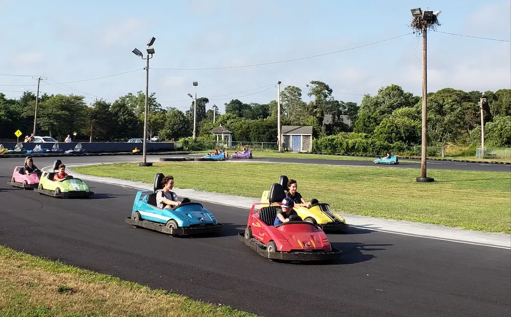 Cape Cod: 11 Easy, No-Stress Things To Do With Tots. Kids &Amp; Teens Driving the track at bud's go karts is one of many easy and inexpensive things to do with kids on cape code