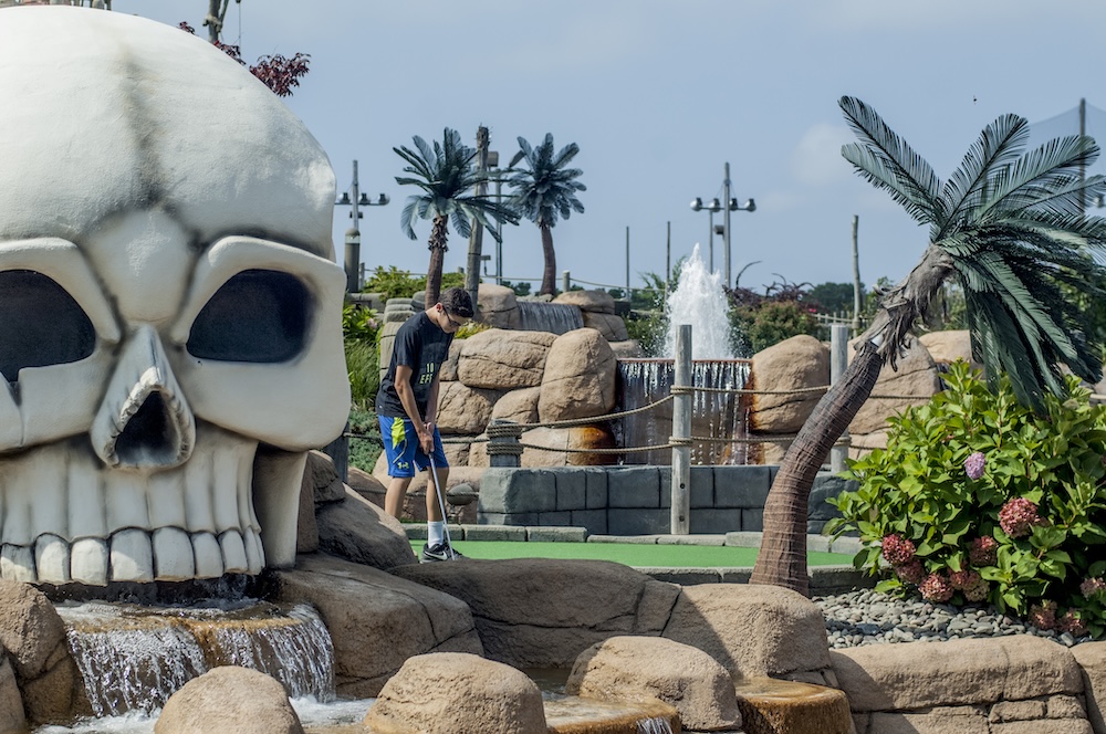 Skull island is an excellent cape cod destination for mini-golf with kids and teens.
