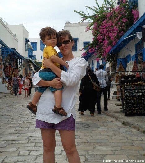 Single parent and her toddler son traveling the world