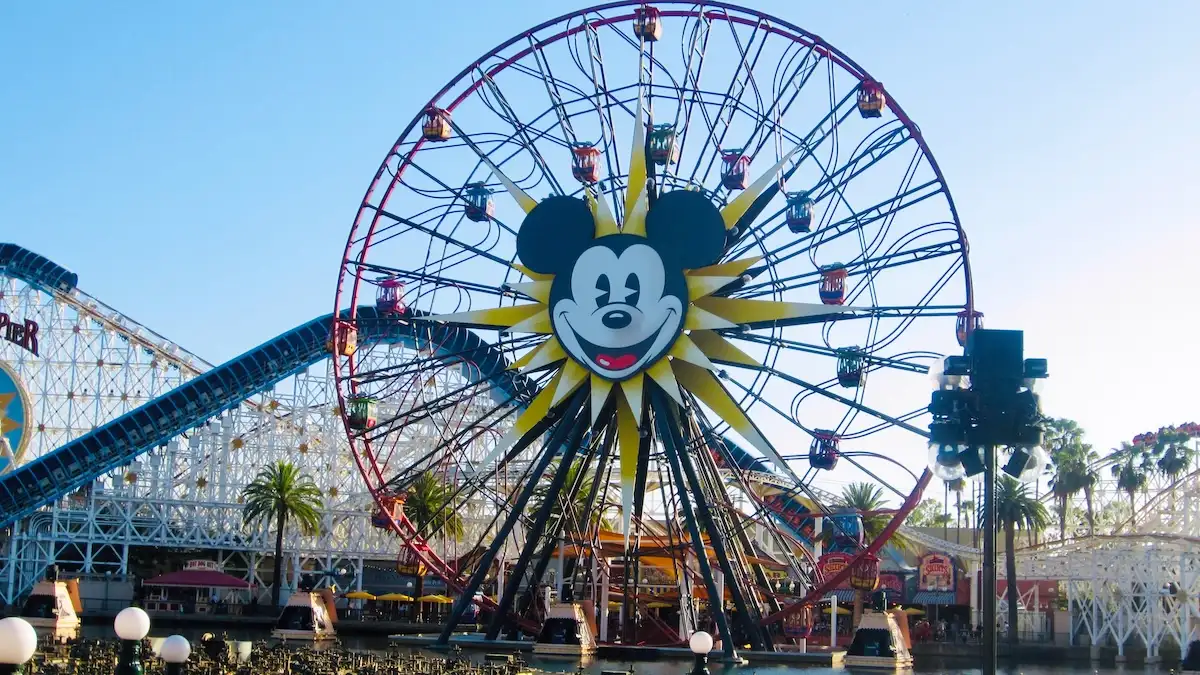 Los Angeles: The Best Top-10 List of Things To do WIth kids: The Mickey Mouse Ferry Wheel is a retro ride at Disney's California Adventure Park