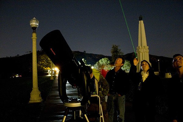 Nighttime family fun a the griffith observatory in la