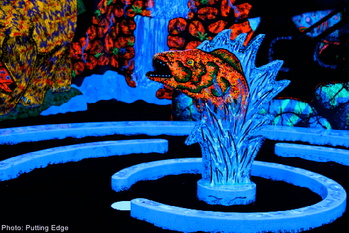 Putting edge offers glowing indoor mini-golf in los angeles