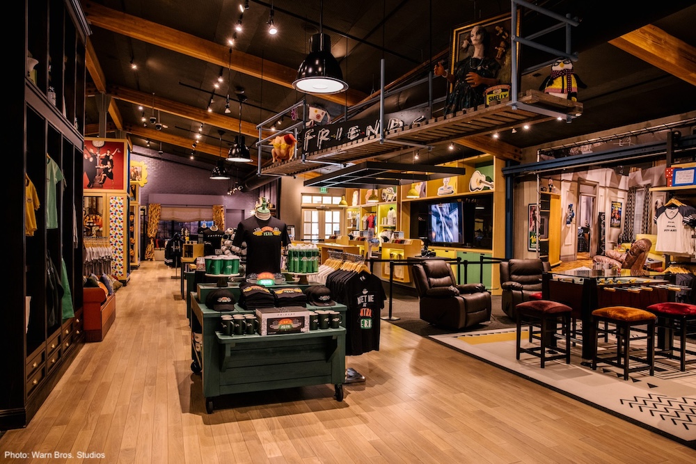 Grab a coffee and browse souvenirs in a shop that looks a lot like the friends' set, during the warner brothers studio tour in l. A.