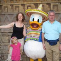 Donald Duck is a caballero at Epcot Center