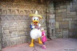 10 Tips For Your First Disney World Trip meeting donald duck at epcot center, disney world