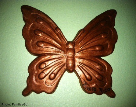 A butterfly we bought from a vendor in old san juan