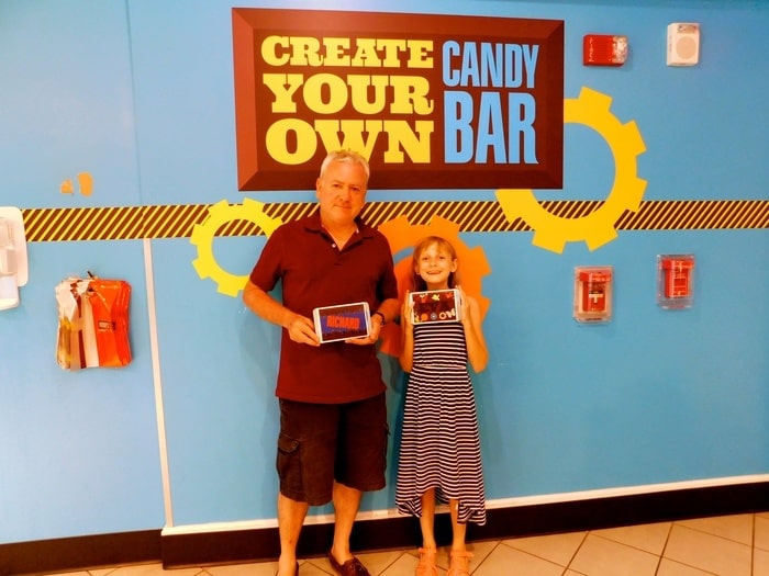 A chocolate bar of your own at creat your own candy bar