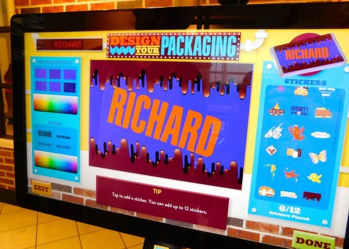 Make a wrapper for your candy bar at chocolate world
