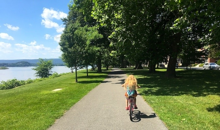 Biking along the susquehanna in harrisburg