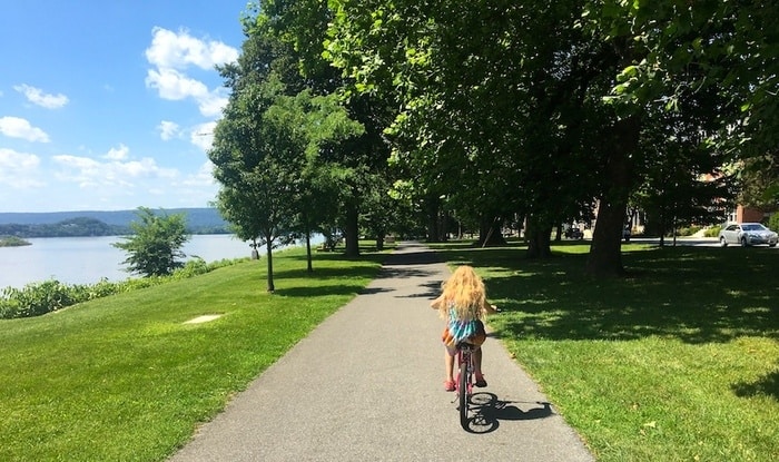 biking along the susquehanna in harrisburg