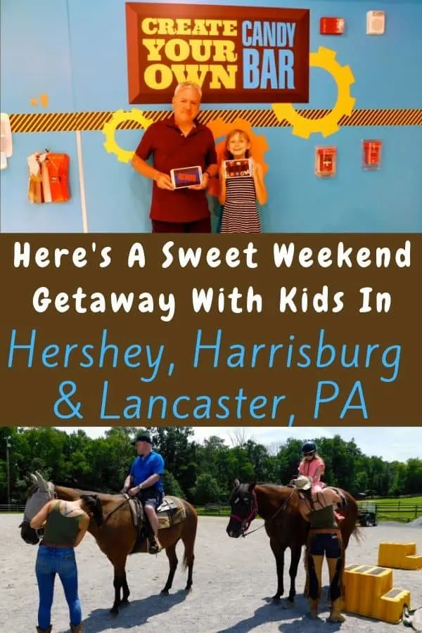 here is where to find great places to eat, drink beer and stay on a hershey, pa vacation. plus tips for hershey park. we also tell you all the things to do with kids in lancaster and harrisburg for a longer getaway. #hershey #hersheypark #kids #vacation #themepark #lancaster #harrisburg #weekendtravelideas #vacationwithkids