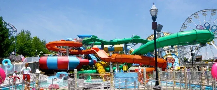 the coastline plunge slides are fast and fun