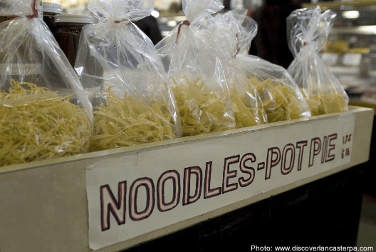 Amish egg noodles at the lancaster market