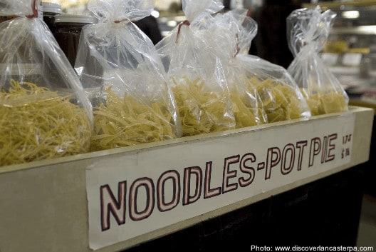 amish egg noodles at the lancaster market