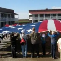 the flag that inspired the anthem at fort McHenry