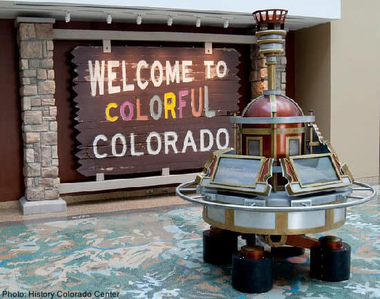 A time machine at the history colorado center in denver