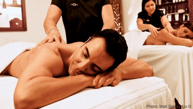 A massage is a great start to a disney world date night