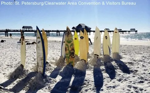 clearwater beach is near a florida aquarium