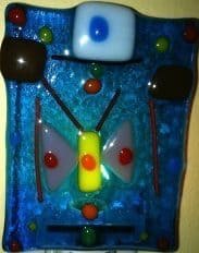 The finished fused glas nightlight at cmog