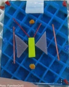 The beginning of a fused glass project at cmog