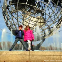 kids near two kid-friendly museums in Flushing Meadow Park, NYC