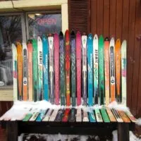 ski bench in steamboat springs
