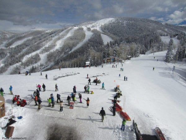 The ski mountain at steamboat springs