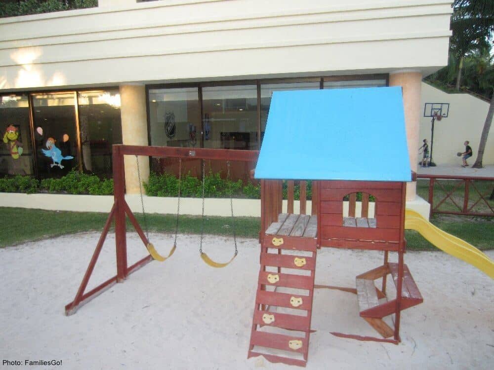 Playground and kids club at grand bahia principe on the riviera maya.