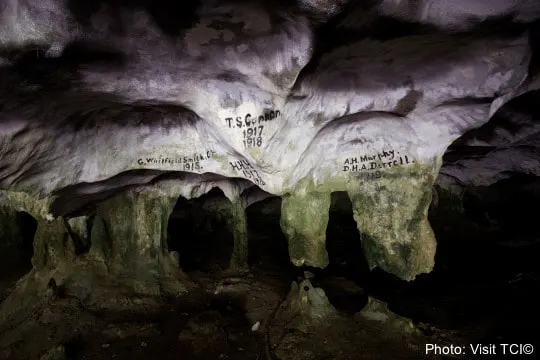 5 Terrifically Fun Turks &Amp; Caicos Activities Teens Love Writing on the conch bar caves stalactites in tci