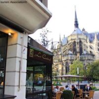 Reims: Plan A Fun Champagne Day Trip, Even With Kids Along: A square with a view of Notre Dame in Reims