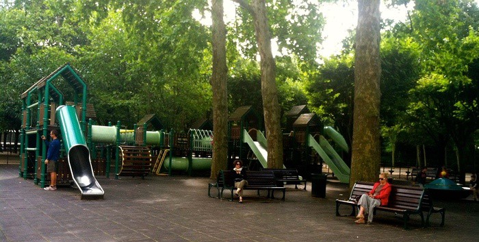 the giant playground at jardin luxembourg