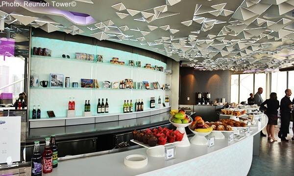Cloud 9 cafe in the reunion tower in dallas