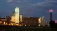 dallas skyline with the reunion tower