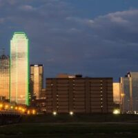 dallas skyline with the Reunion Tower