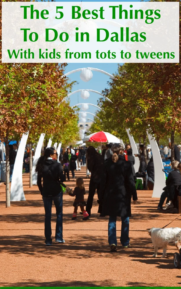 the top 5 things to do on a dallas vacation with kids. plus a few extras in case you have more time. klyde warren park, the reunion tower and more. #dallas #texas #vacation #weekend #getaway #ideas #kids #topattractions