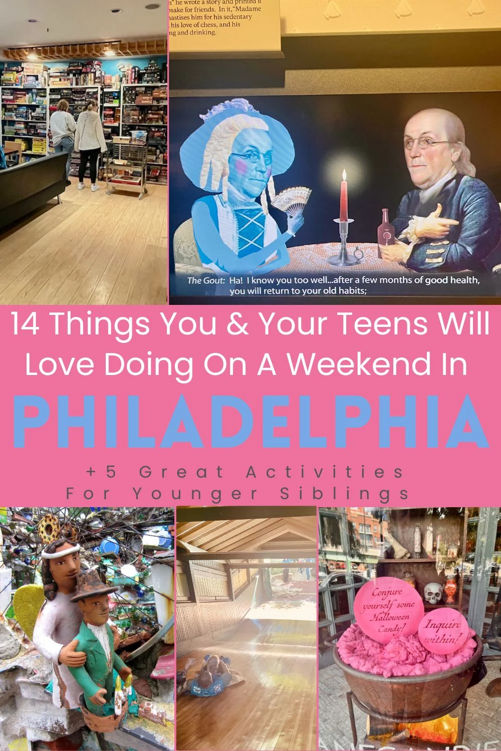 14 Fun, Teen-Approved Things To Do In Philadelphia From historical sites to an urban "garden" and a game café, here are 14 things to do with teens on a philadelphia weekend visit. + 5 things for young siblings.