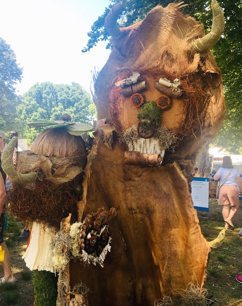 14 Fun, Teen-Approved Things To Do In Philadelphia A creature made from bark, moss, and other tree bits at the philadelphia flower show.