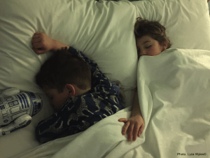 Wyles kids sleeping at disney world