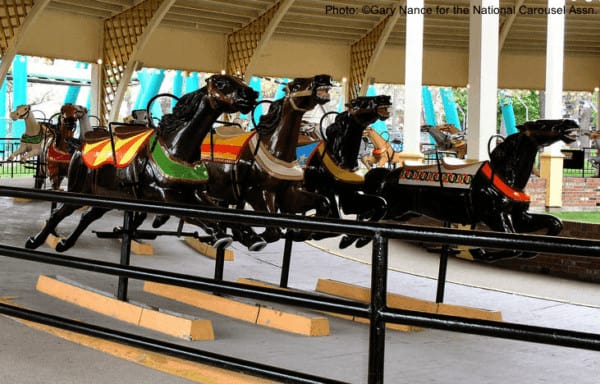 The racing carousel at cedar point