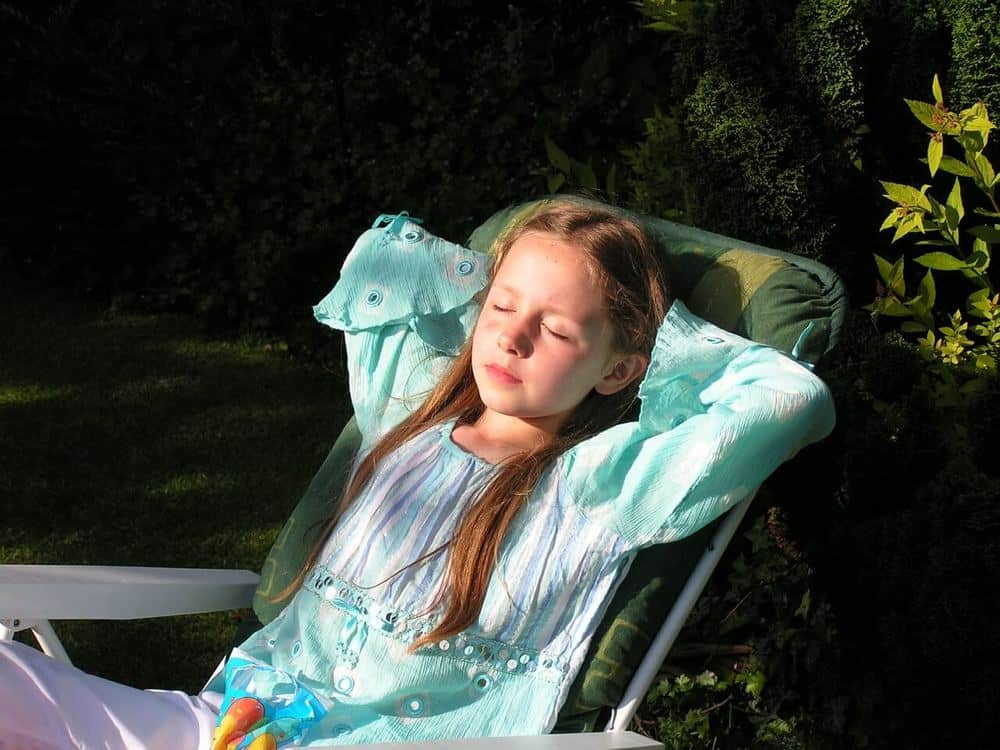 Napping girl